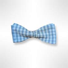 Load image into Gallery viewer, The Smurf - Baby Blue Gingham Bow Tie