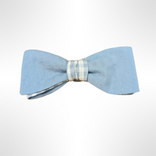 Load image into Gallery viewer, The Smurf - Baby Blue Gingham Bow Tie