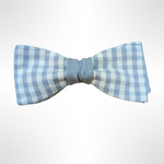 The Smurf - Baby Blue Gingham Bow Tie