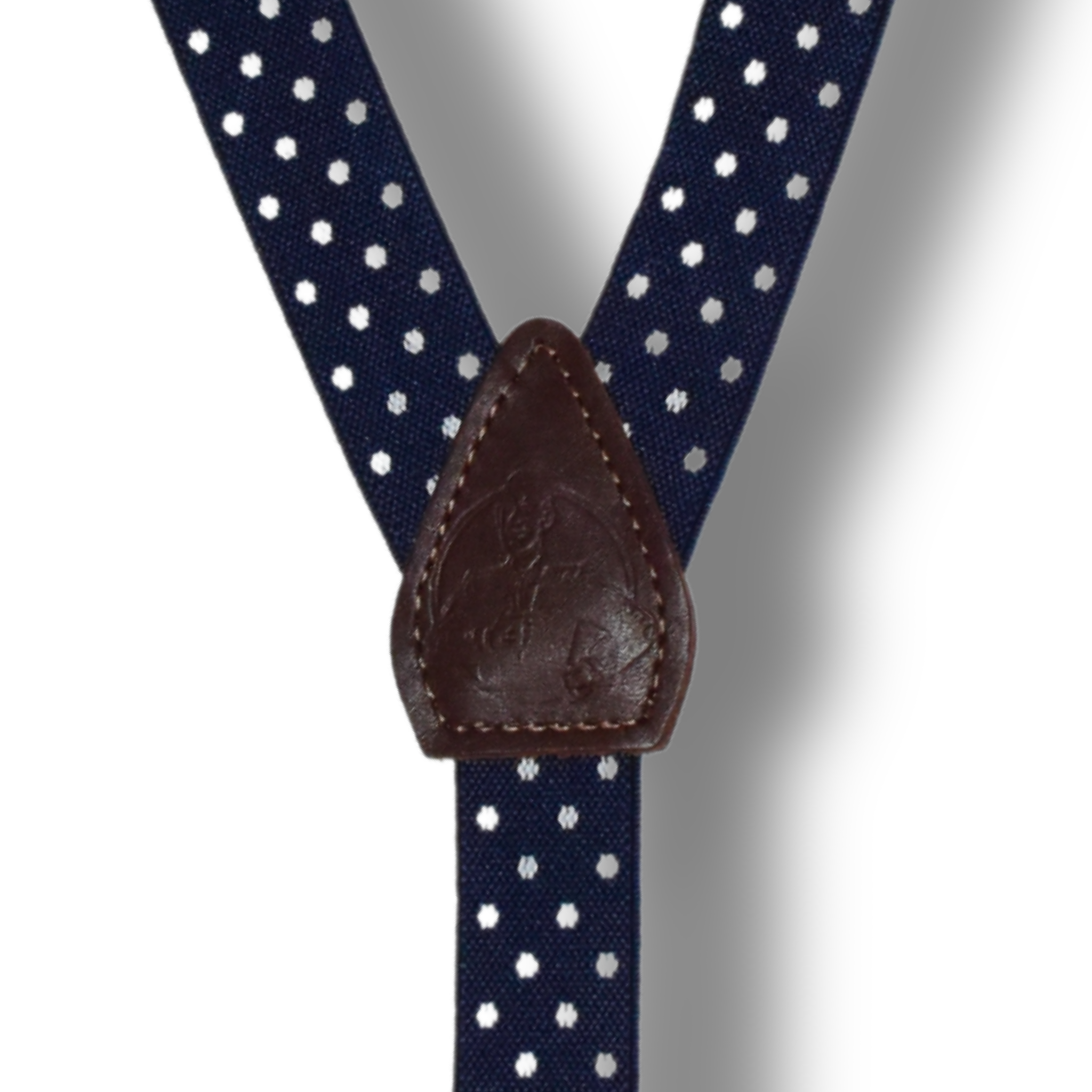 Navy Speck Designer Shirt Stay