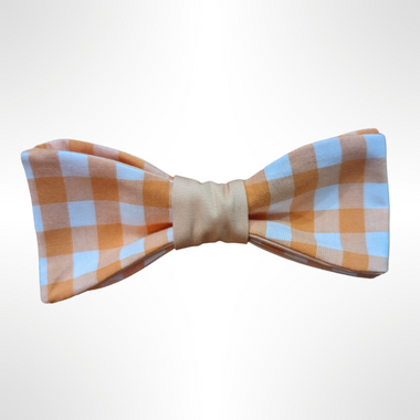 Creamsicle - Orange Gingham Bowtie