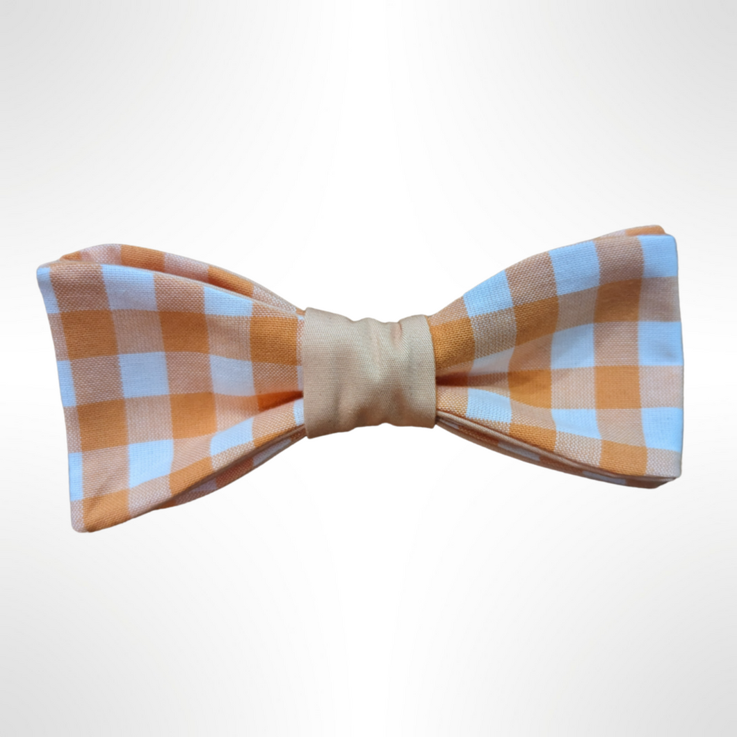 Creamsicle - Orange Gingham Bowtie