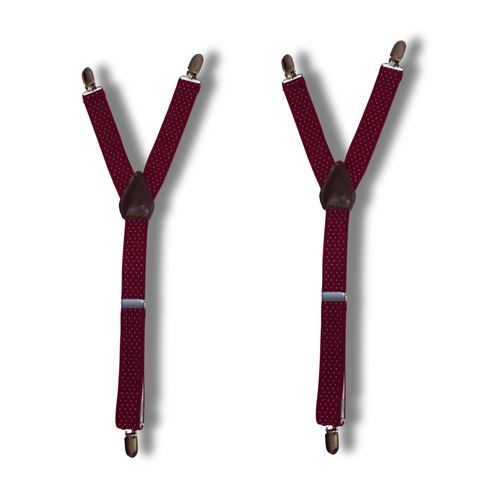 Merlot Pinpoint Designer Shirt Stay