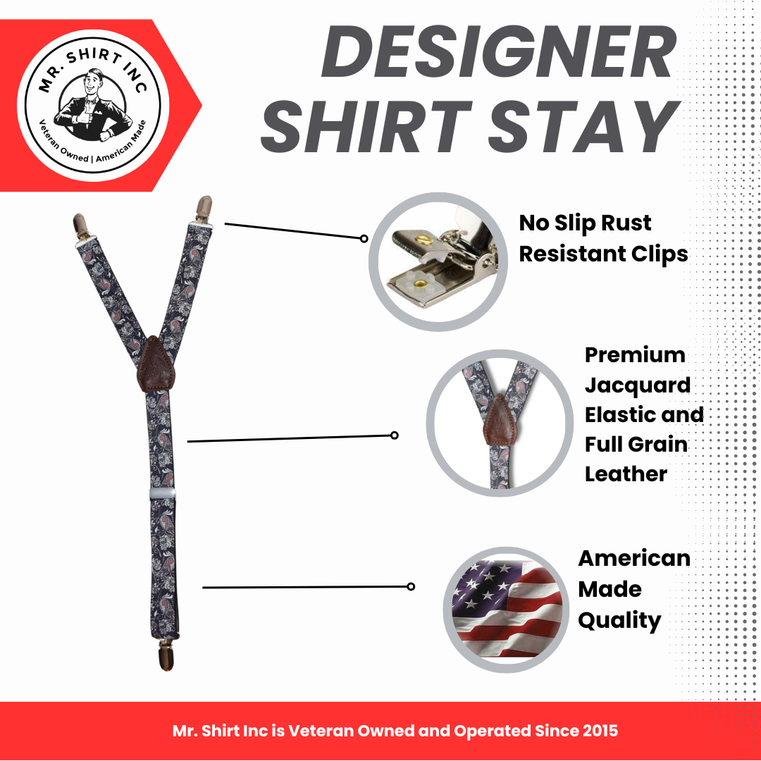 Regal Paisley Designer Shirt Stay