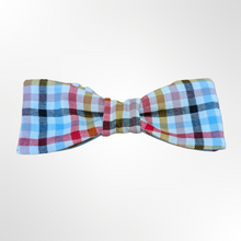 Load image into Gallery viewer, Summer Picnic - Multi-colored Plaid Bow Tie
