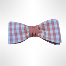 Load image into Gallery viewer, The Reef - Coral Gingham Bow Tie
