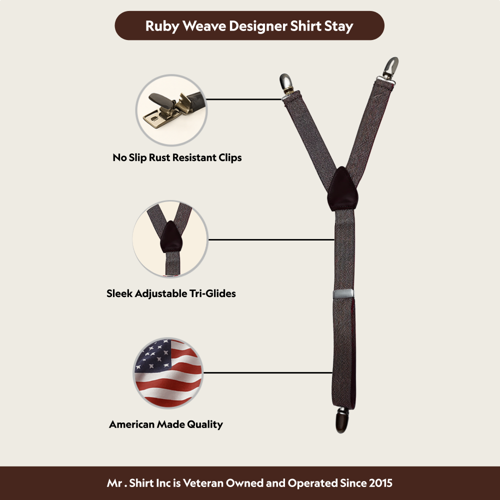 Ruby Weave Designer Shirt Stay