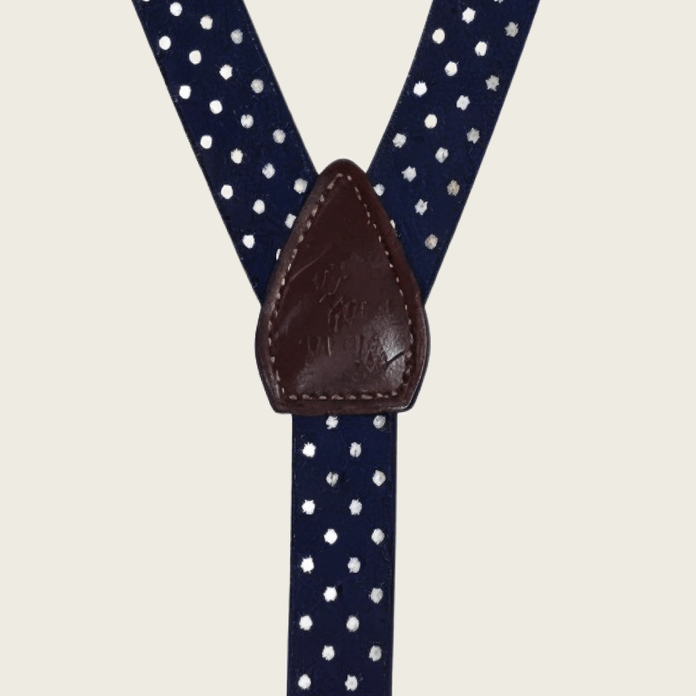 Navy Speck Designer Shirt Stay