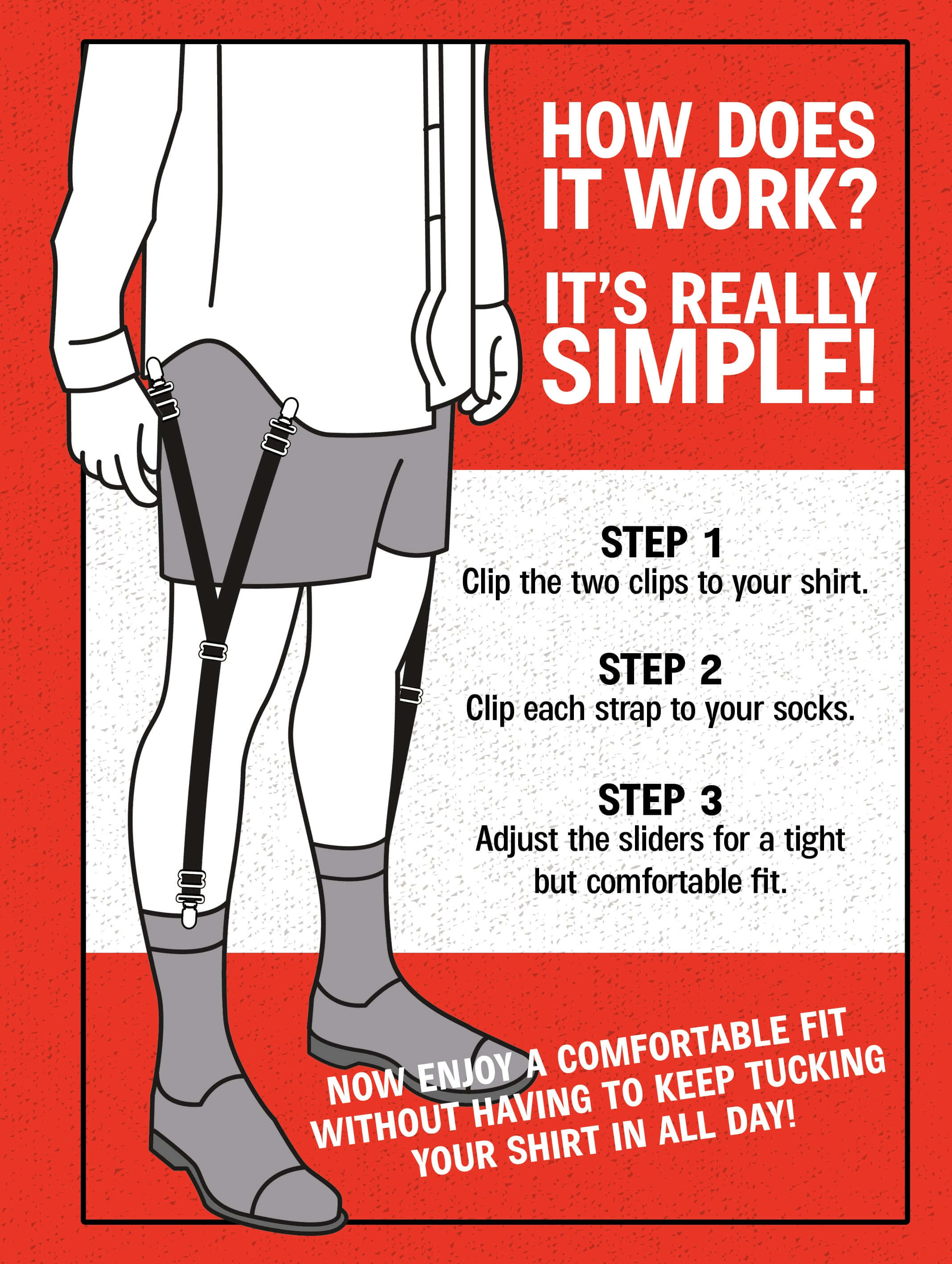 The Mr. Shirt Stirrup Shirt Stay